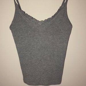 Grey crop top